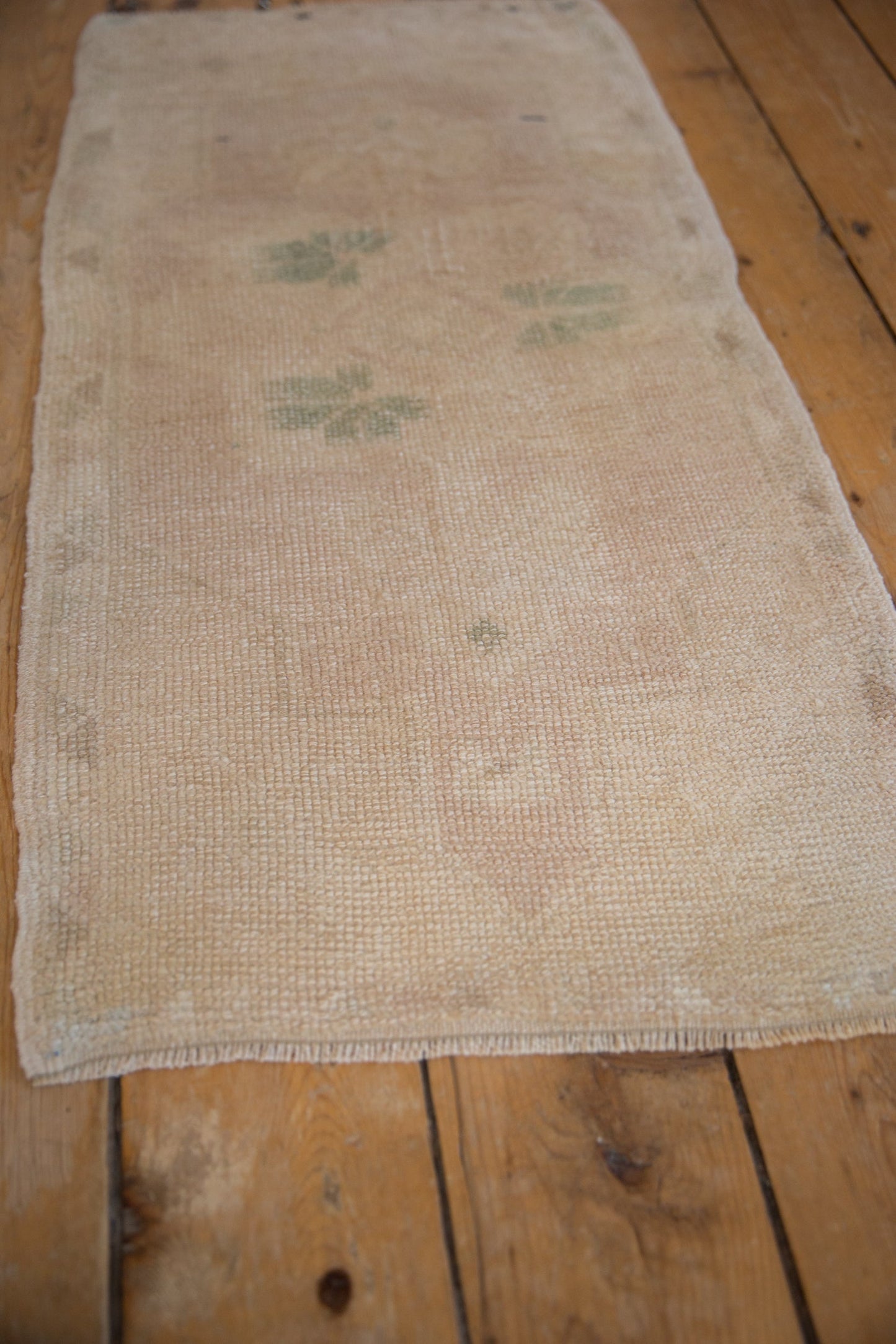 1.5x3.5 Vintage Distressed Oushak Rug Mat Runner