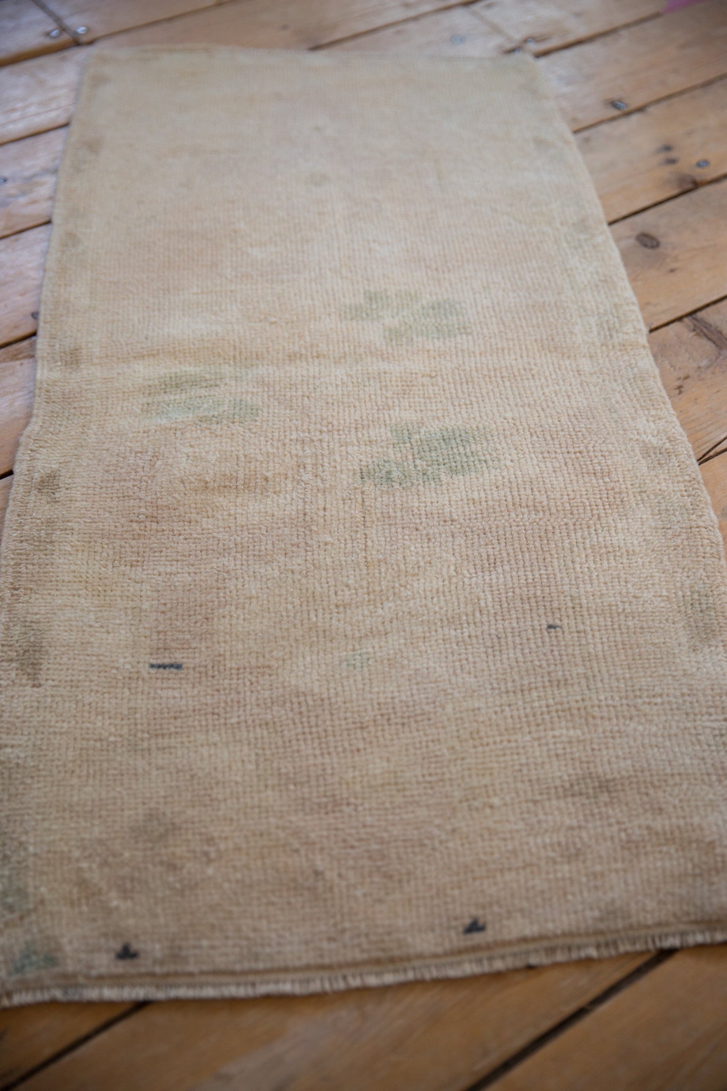 1.5x3.5 Vintage Distressed Oushak Rug Mat Runner