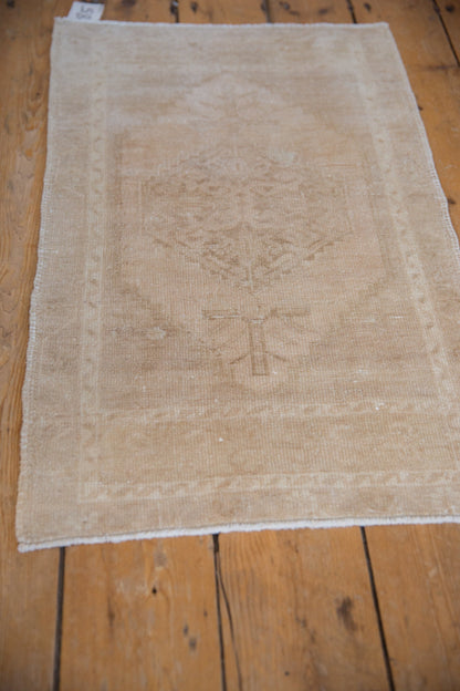 1.5x3 Vintage Distressed Oushak Rug Mat