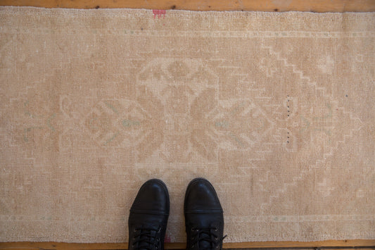 2x4 Vintage Distressed Oushak Rug Runner