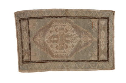 2x3 Vintage Distressed Oushak Rug Mat