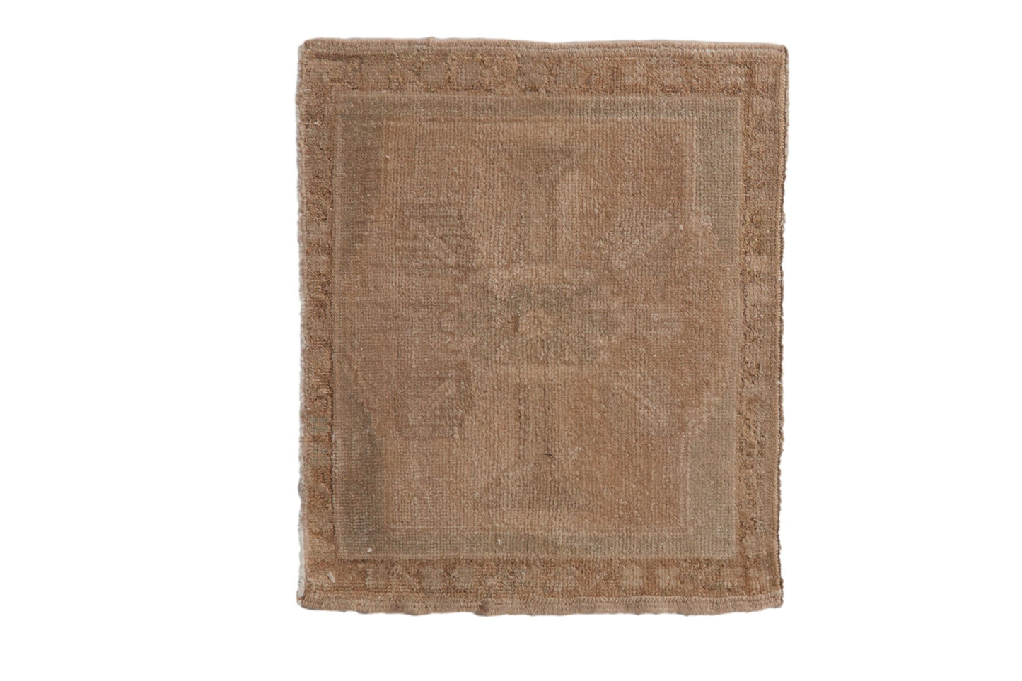 1.5x2 Vintage Distressed Oushak Square Rug Mat