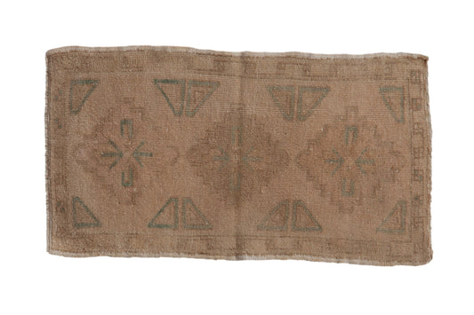 1.5x3 Vintage Distressed Oushak Rug Mat