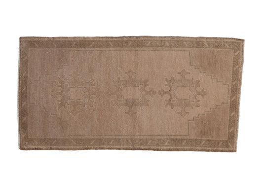 1.5x3.5 Vintage Distressed Oushak Rug Mat Runner
