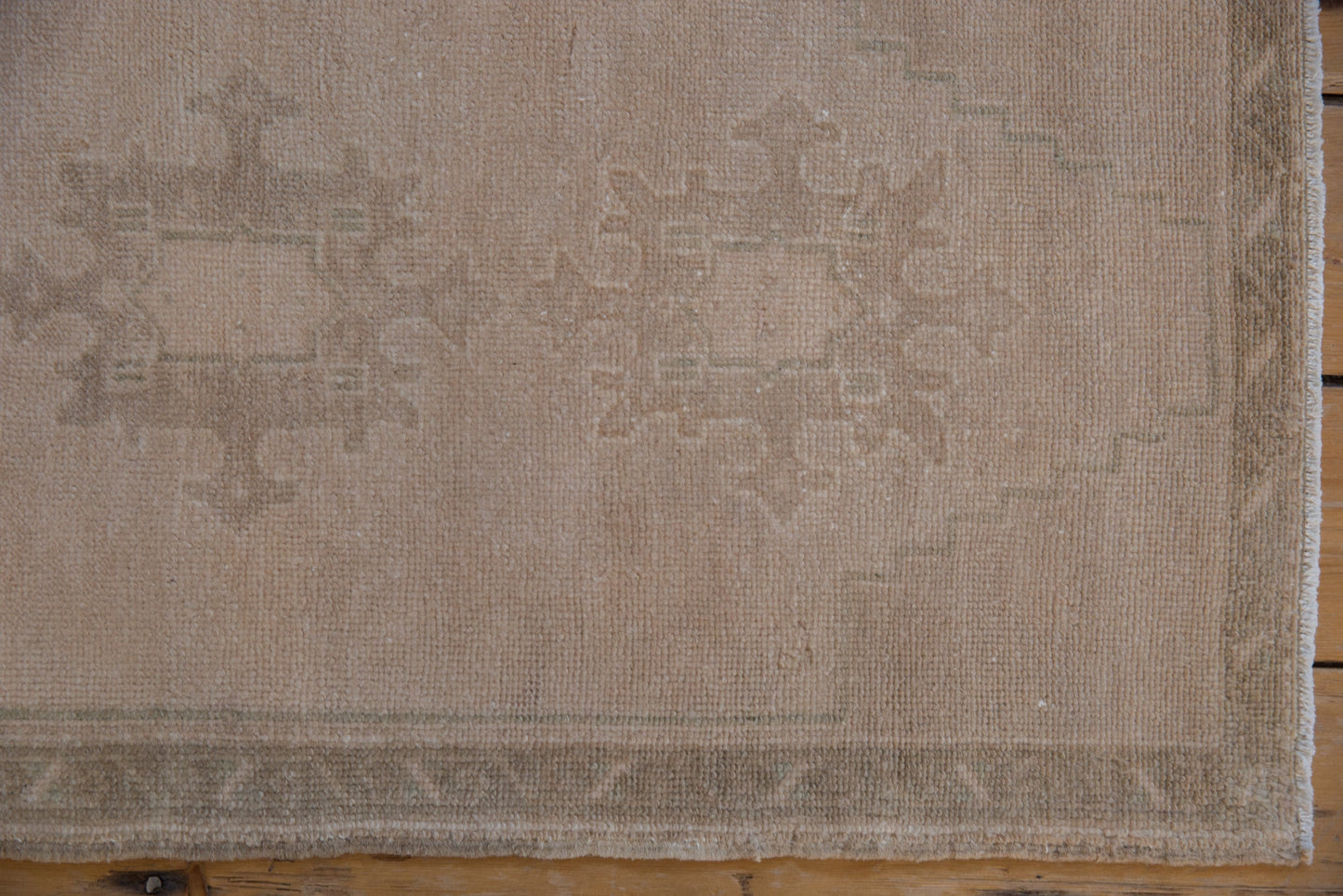 1.5x3.5 Vintage Distressed Oushak Rug Mat Runner