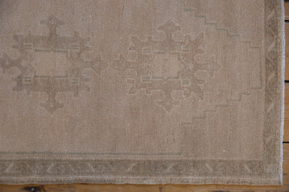 1.5x3.5 Vintage Distressed Oushak Rug Mat Runner