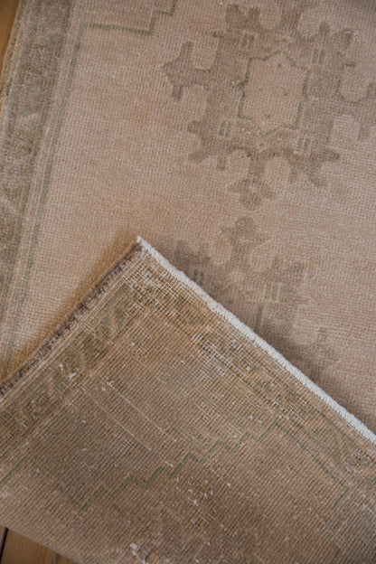 1.5x3.5 Vintage Distressed Oushak Rug Mat Runner