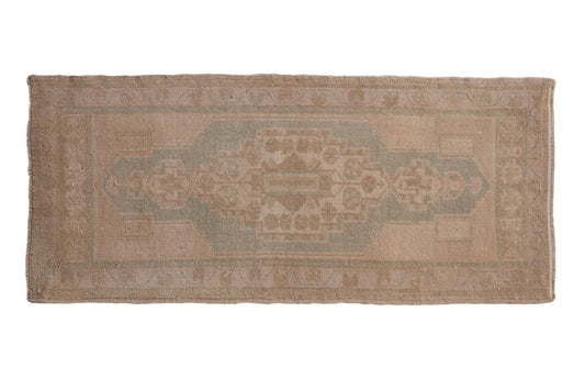 1.5x3.5 Vintage Distressed Oushak Rug Mat Runner
