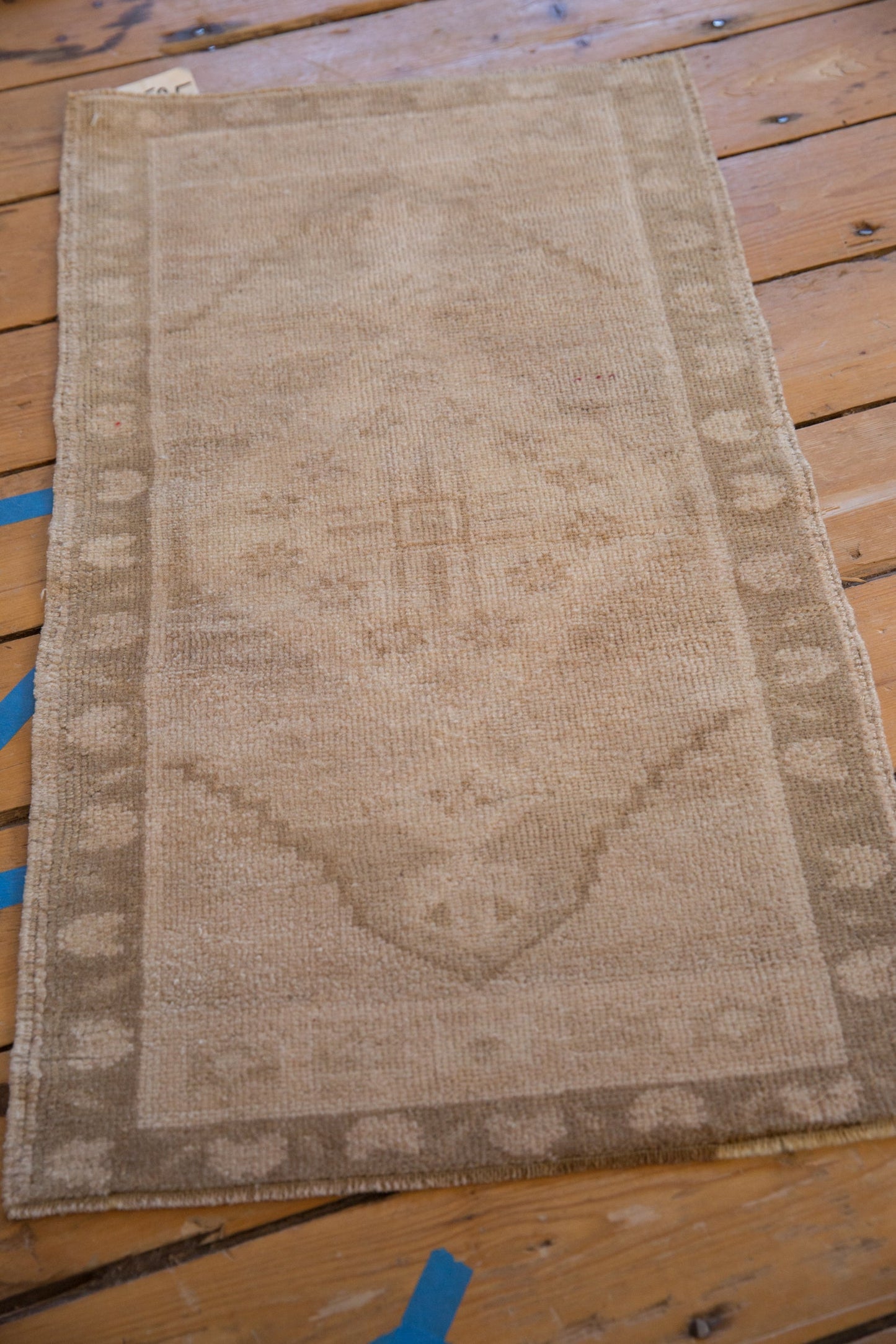 1.5x3 Vintage Distressed Oushak Rug Mat