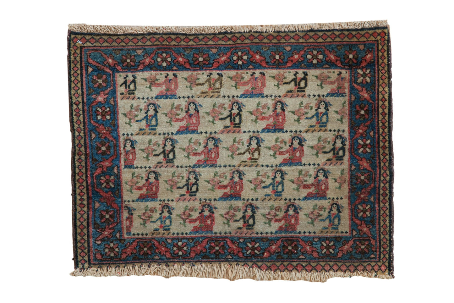 1.5x2.5 Vintage Bagface Northwest Persian Rug Mat