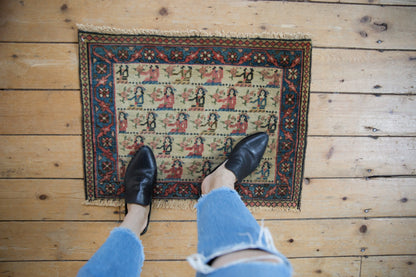 1.5x2.5 Vintage Bagface Northwest Persian Rug Mat