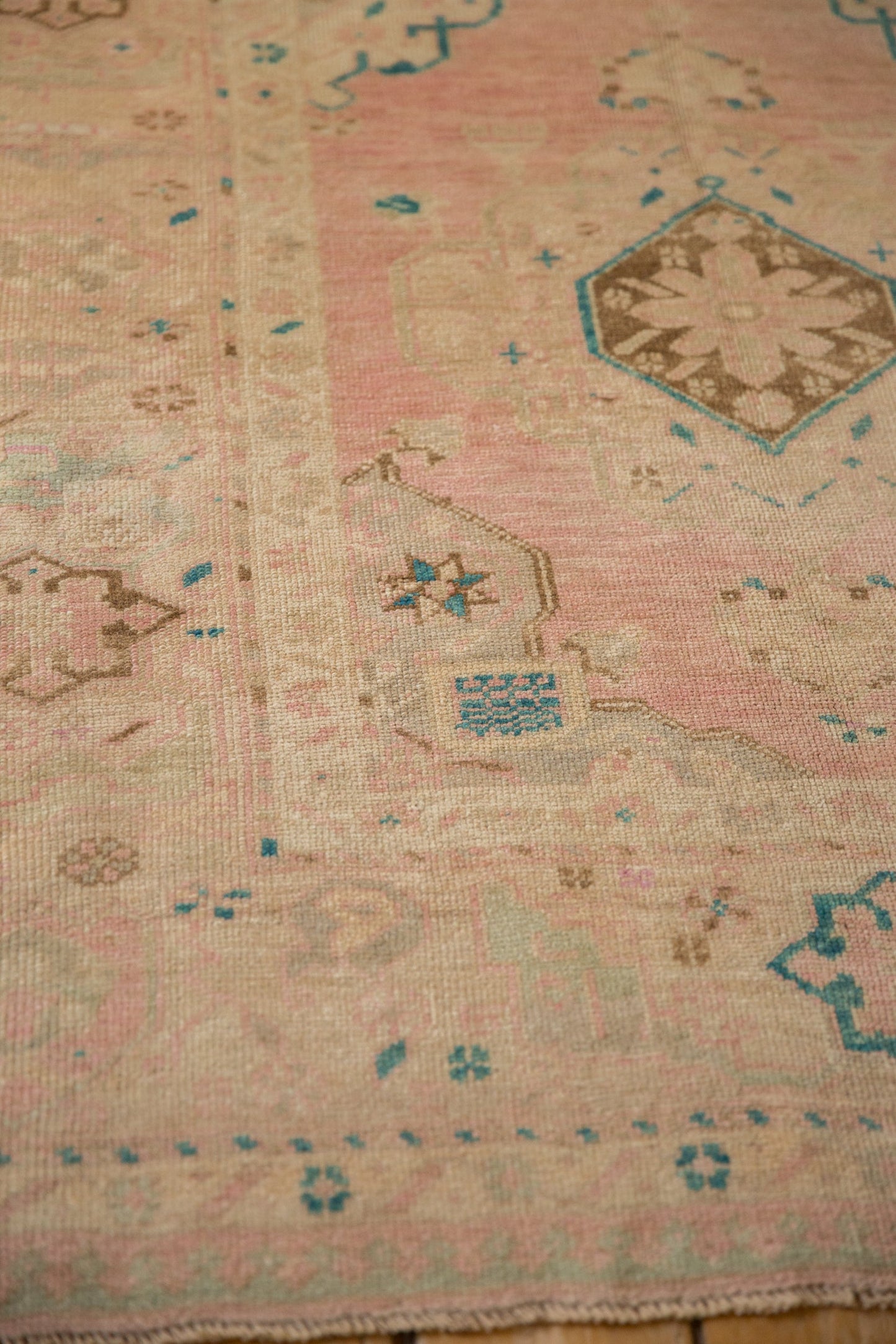4.5x9 Vintage Distressed Oushak Rug Runner