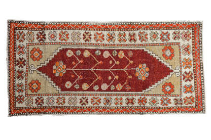 2.5x5.5 Vintage Distressed Oushak Rug Runner