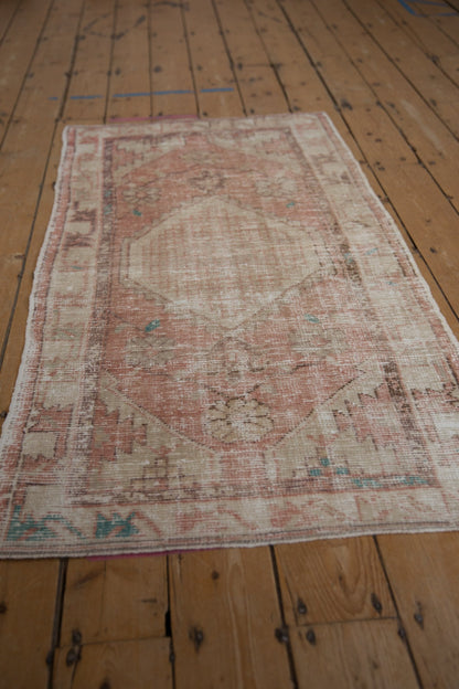 2.5x5 Vintage Distressed Oushak Rug Runner