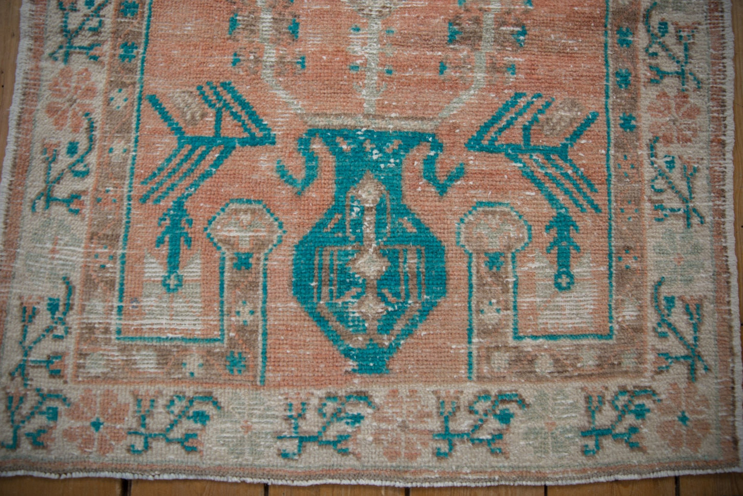 2.5x5.5 Vintage Distressed Oushak Rug Runner