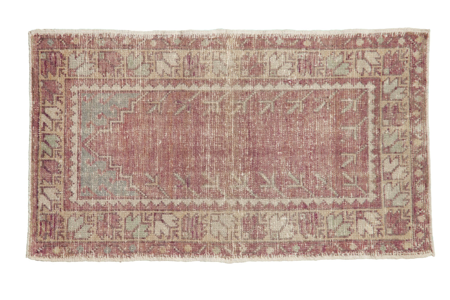 2x3.5 Vintage Distressed Oushak Rug