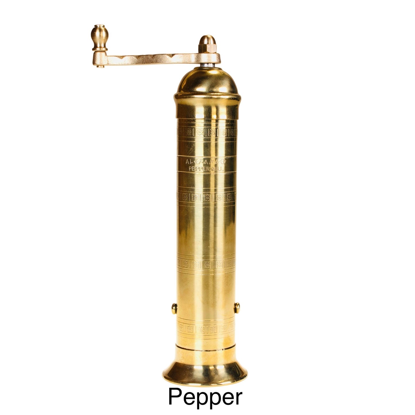 Rune-Jakobsen Design - The original 'Brass Mill' - 8" pepper grinder
