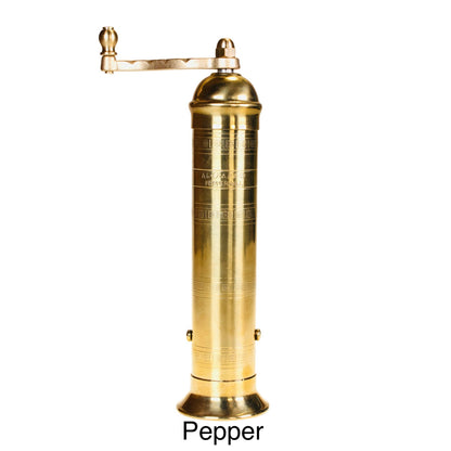 Rune-Jakobsen Design - The original 'Brass Mill' - 8" pepper grinder