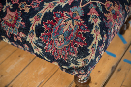 Vintage Persian Rug Ottoman Coffee Table