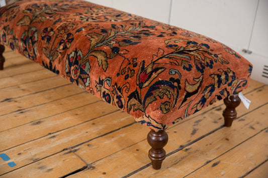 Vintage Persian Rug Ottoman Coffee Table