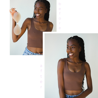 Match Maker - Seamless Sticky Bra in Dark Nude