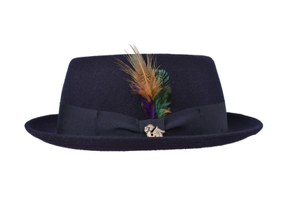 Wool Felt Classic Hat Pork Pie Stingy
