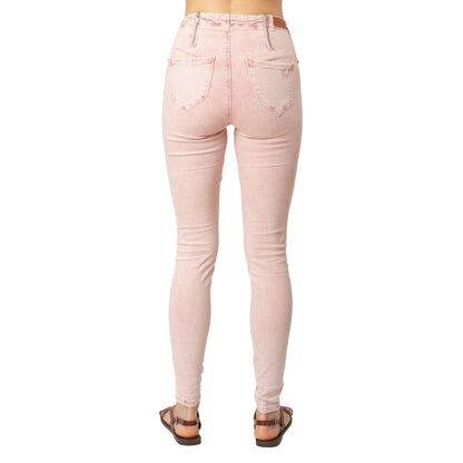 Dusty Pink Jeans Basic Signature Style