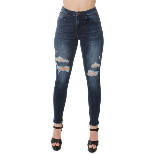 Ripped Leg Jeans Denim Fashion Style