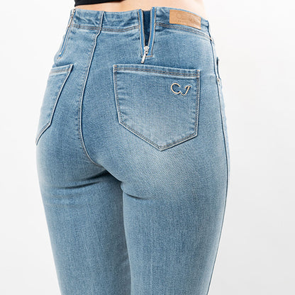 Embroidered Crystals Hem Capris