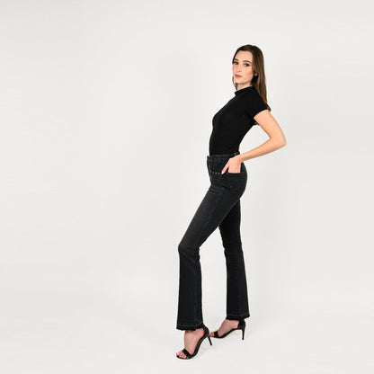 Studded Pockets Bootcut