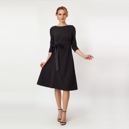 T-Length Side Tie Dress