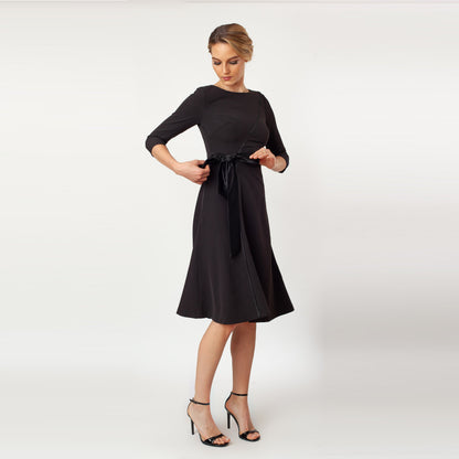 T-Length Side Tie Dress