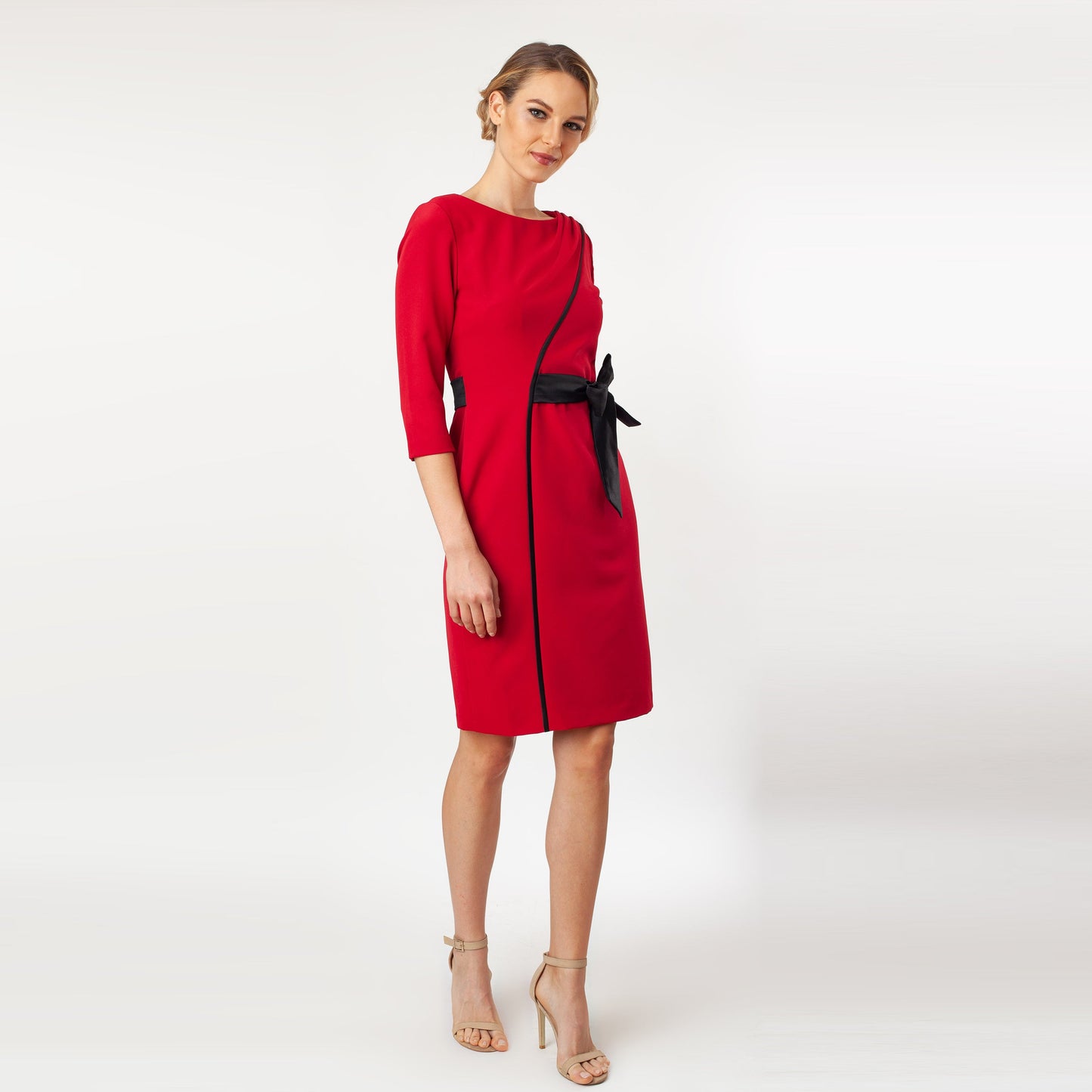 Contrast Side Tie Sheath