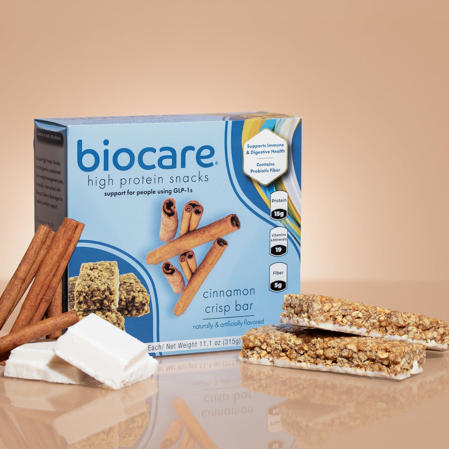 High Protein Cinnamon Crisp Bar