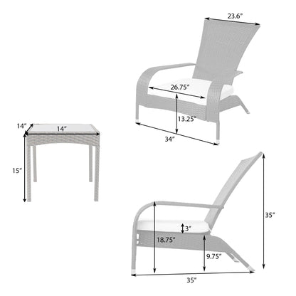Coconino Wicker Conversation Set