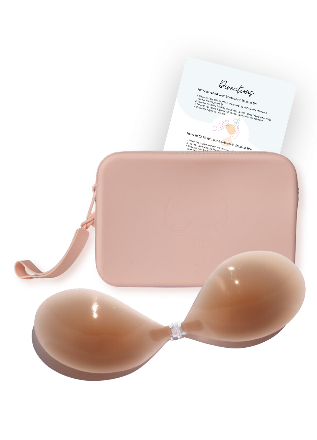 Match Maker - Silicone Travel Case + x1  Silicone Stick-On Bra - WSL