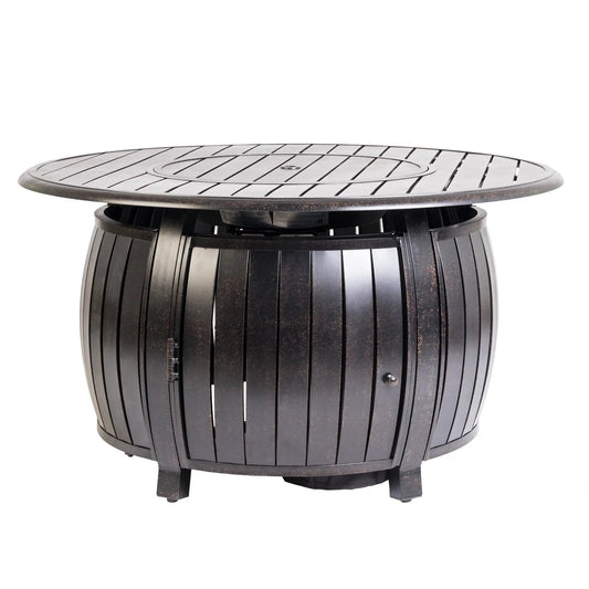Grand Cooper 44" Round Aluminum Convertible Gas Fire Pit Table