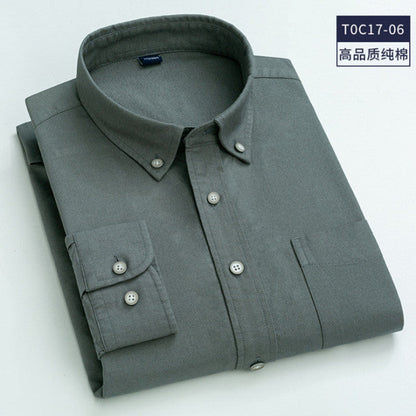 Button Down Collar Shirts 100% Cotton Men's