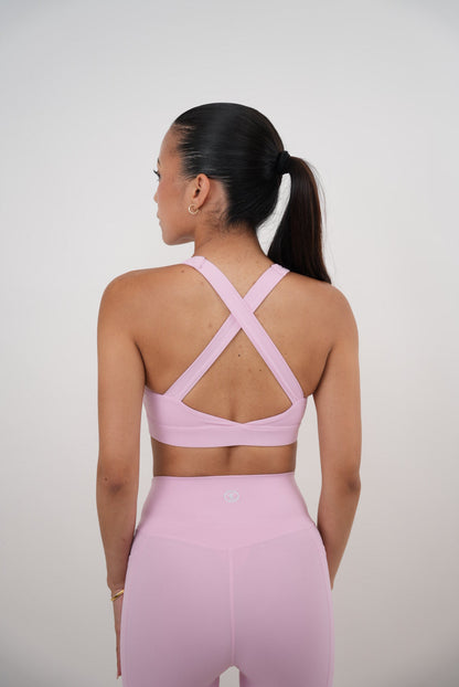 I Am Glowing Pink Blossom Quick Dry Butter Bra