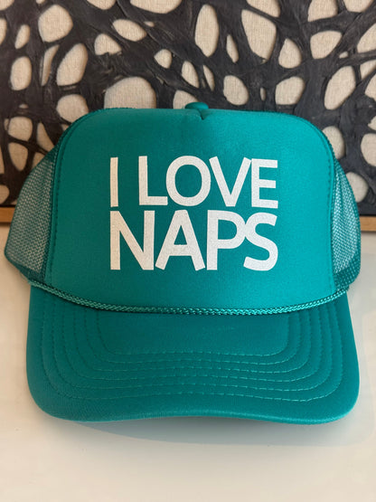 Midlifers I Love Naps jade trucker