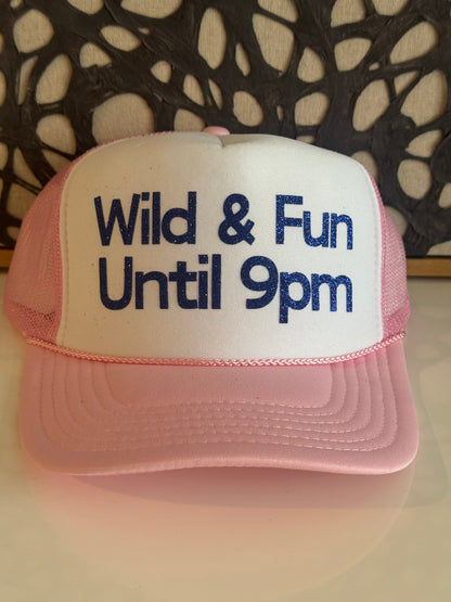Midlifers Wild & Fun Until 9pm light pink trucker