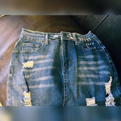 DON JOHN Jean Shorts Handmade Women's