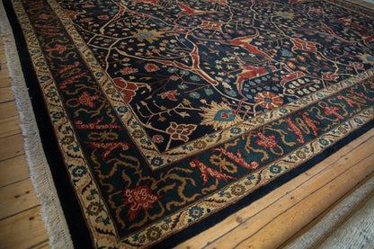 10x14 Vintage Indian Bijar Design Carpet
