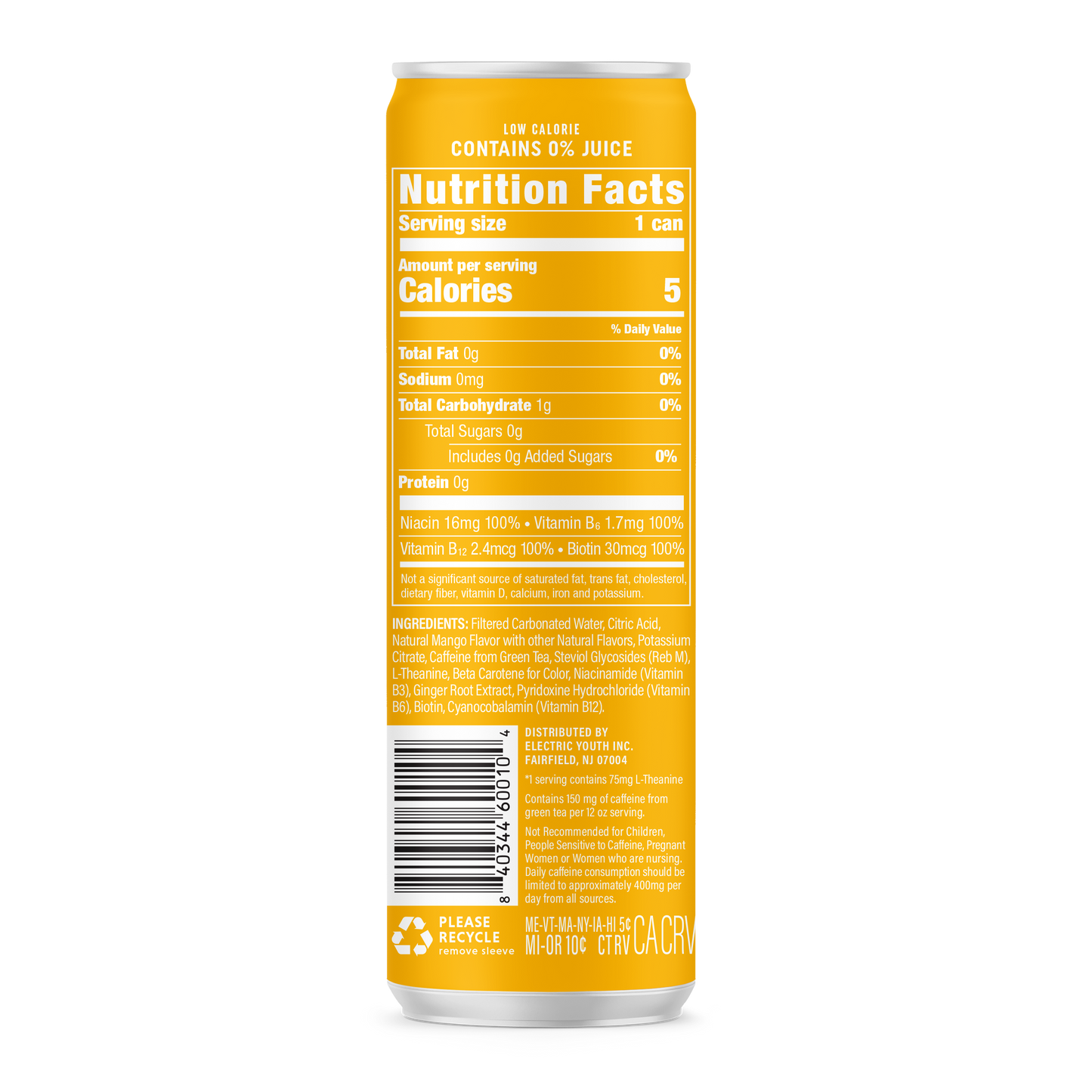 Energy Drink - Sparkling Mango Burst
