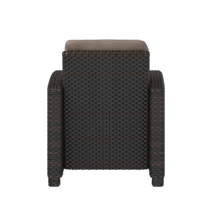 Miles Mocha Finish Outdoor Wicker Club Chair