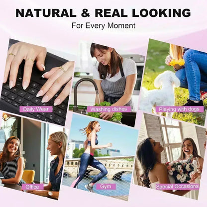 Athena Aurora Almond Nails - Press On Nails