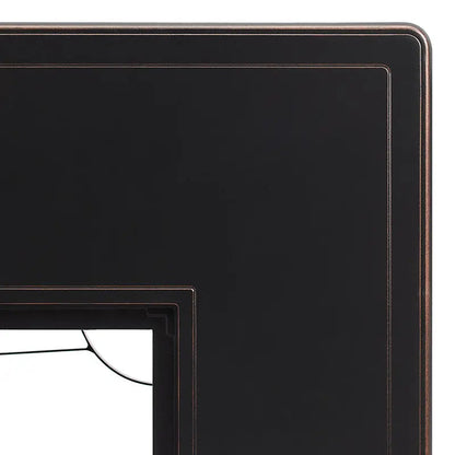 Preston 44" Rectangular Basketweave Aluminum Convertible Gas Fire Pit Table