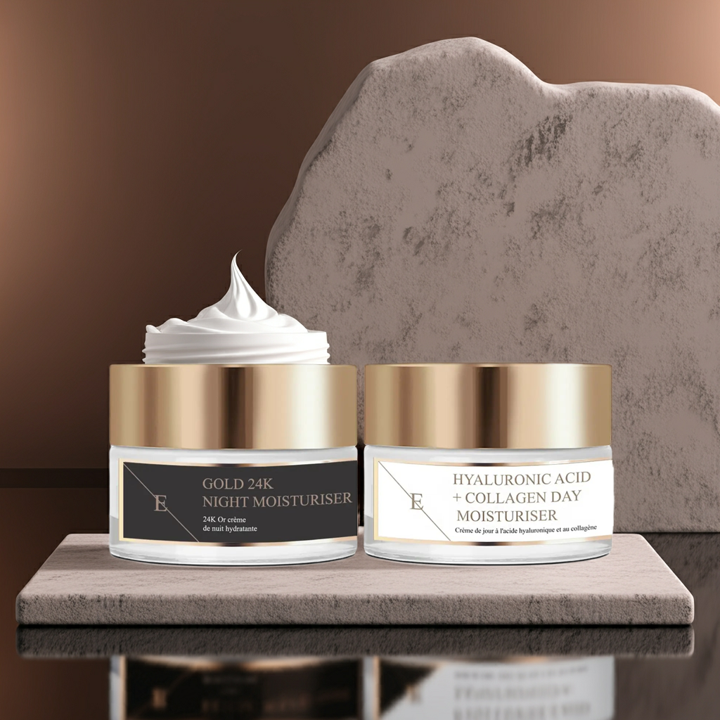 2pc 24k Gold + Collagen Cream Set