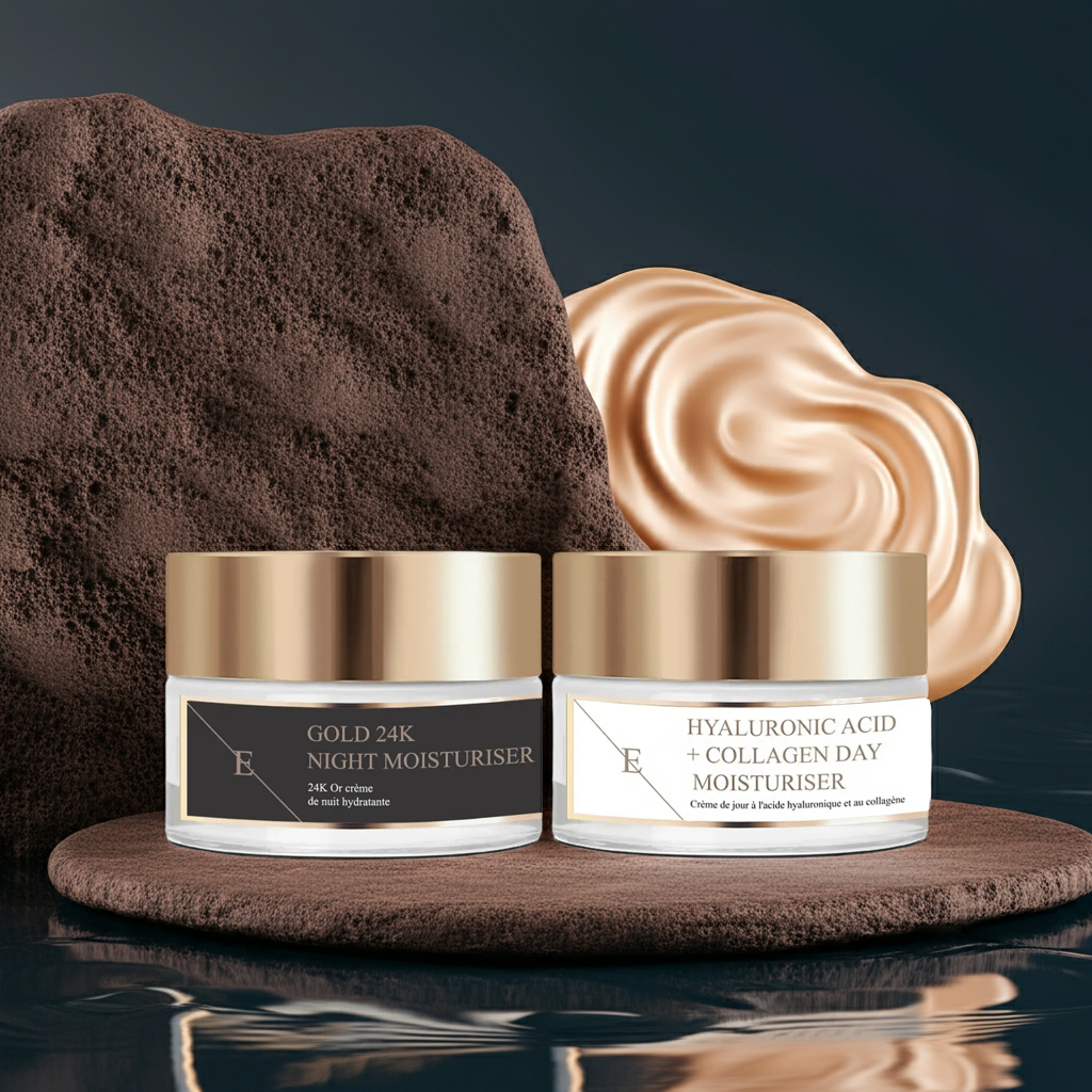 2pc 24k Gold + Collagen Cream Set