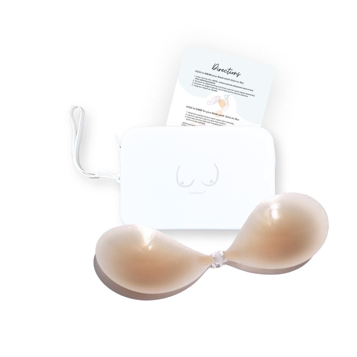 Match Maker - Silicone Travel Case + x1  Silicone Stick-On Bra - WSL